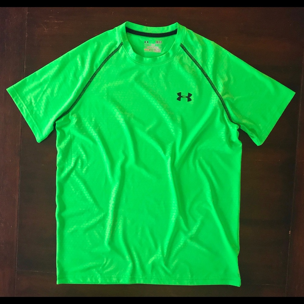 EUC Under Armour Lime Green Velocity Tee - S